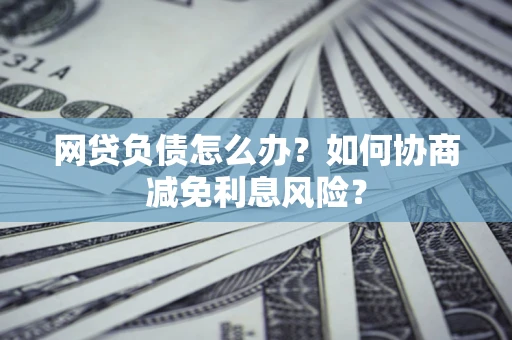 武汉网贷负债怎么办？如何协商减免利息风险？