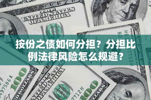 武汉按份之债如何分担？分担比例法律风险怎么规避？