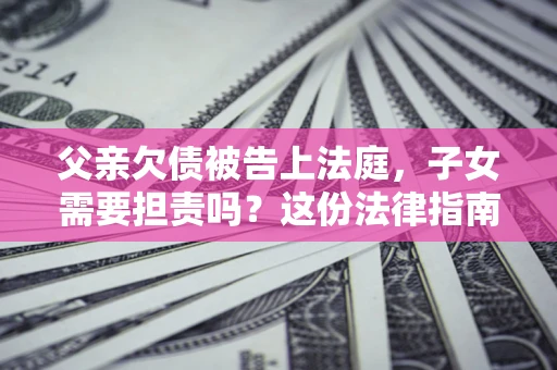 武汉父亲欠债被告上法庭，子女需要担责吗？这份法律指南必须看完