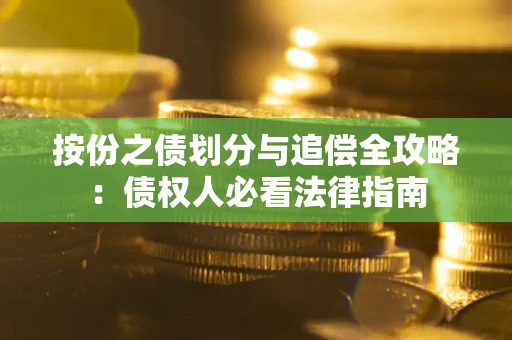 武汉按份之债划分与追偿全攻略：债权人必看法律指南