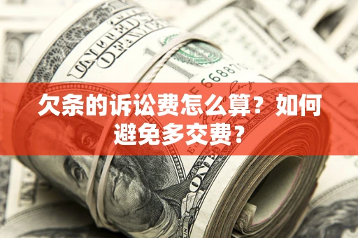 武汉欠条的诉讼费怎么算？如何避免多交费？