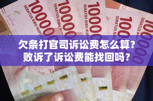 武汉欠条打官司诉讼费怎么算？败诉了诉讼费能找回吗？