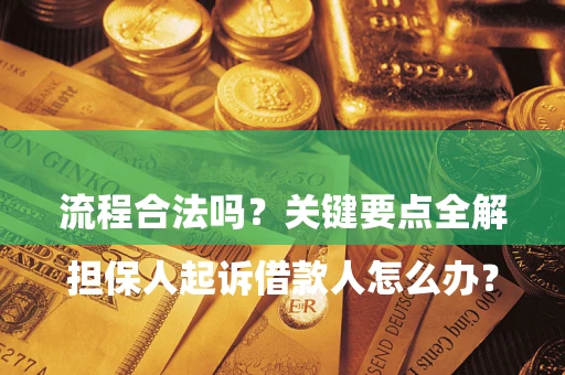 武汉

担保人起诉借款人怎么办？流程合法吗？关键要点全解析