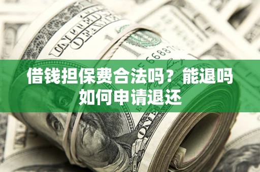 武汉借钱担保费合法吗？能退吗如何申请退还
